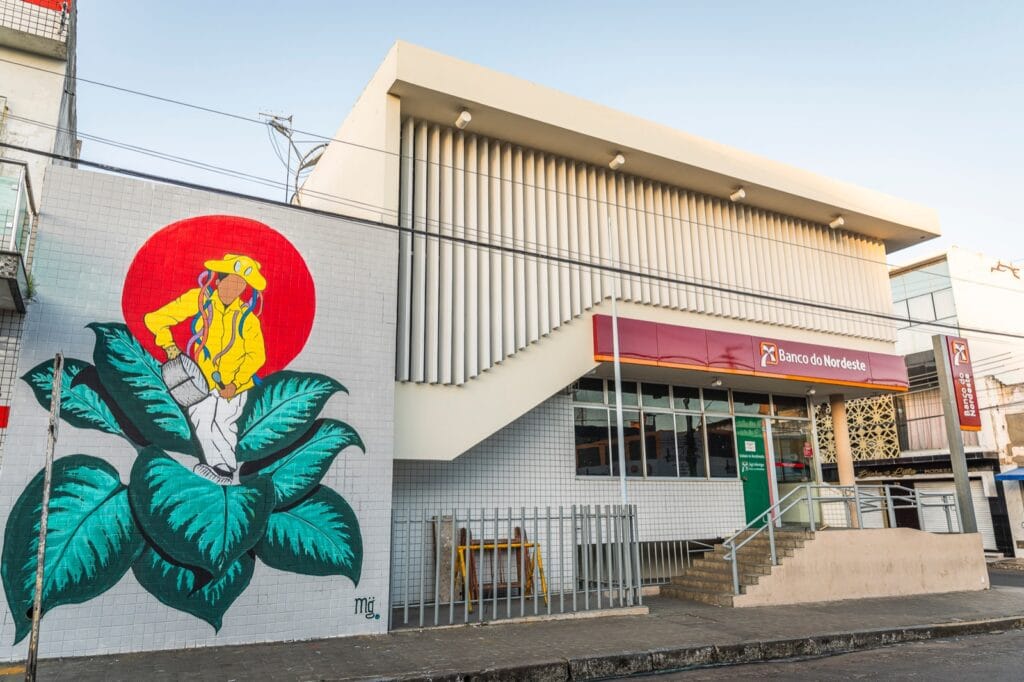 Projeto Galerias Urbanas dá vida a fachadas de agências do Banco do Nordeste