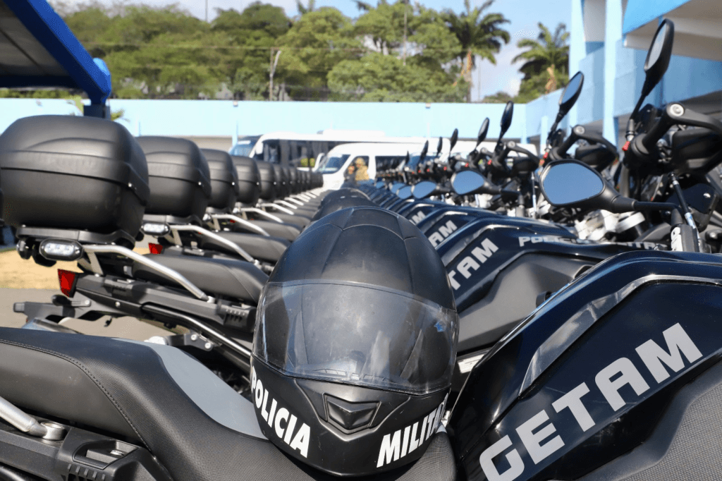 Governo do Estado entrega ao Getam 25 novas motocicletas de alta eficiência para reforço no combate à criminalidade em Sergipe