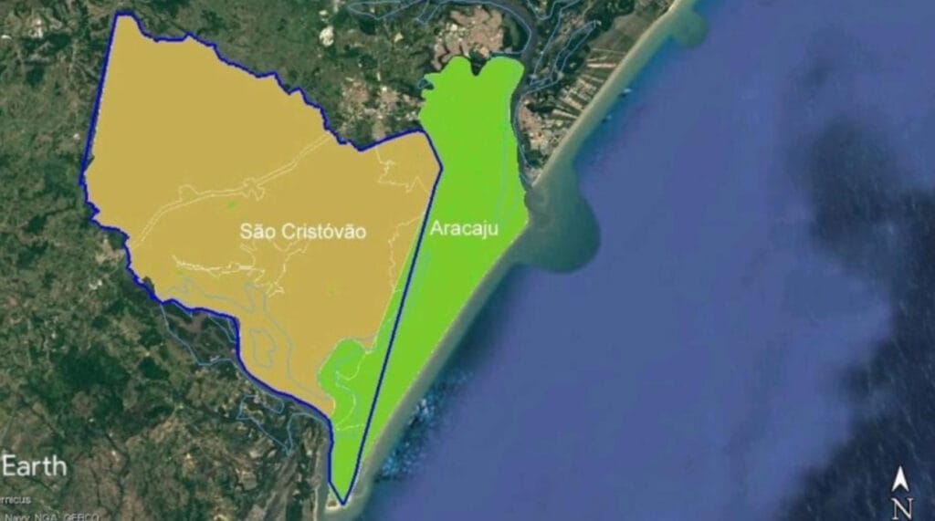 Aracaju terá que devolver mais de 10% do seu território para São Cristóvão após decisão judicial