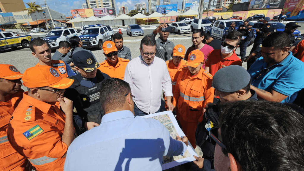 Corpo de Bombeiros participa de vistoria em estrutura do Pré-Caju 2024