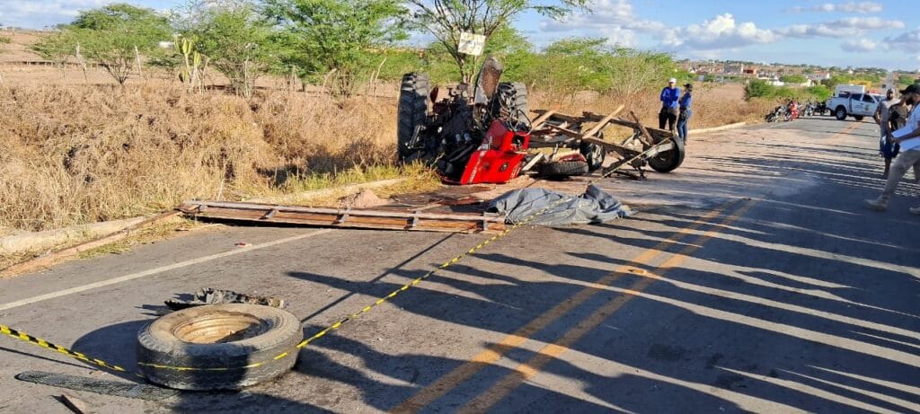 Colisão entre trator e caminhão na SE-290 resulta em óbito de condutor de trator