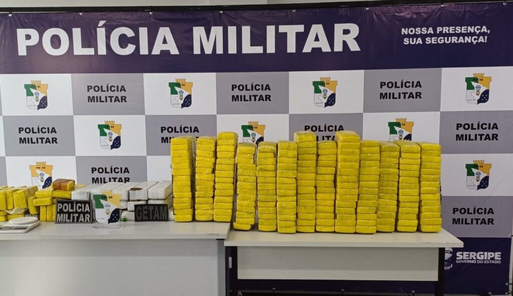 Polícia militar apreende 150 kg de maconha em operação na zona norte de aracaju