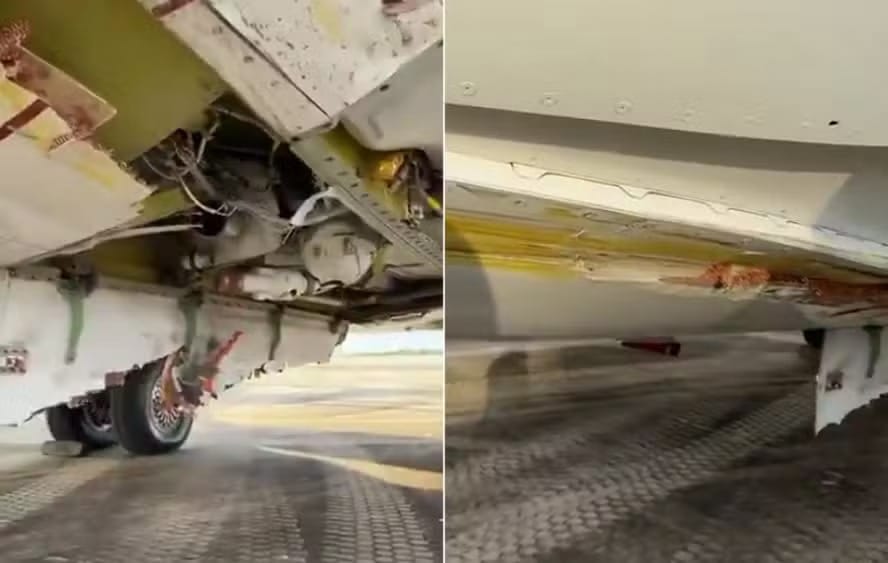 Novo vídeo revela avarias em Boeing 737 Max após colisão com carro de manutenção no Galeão