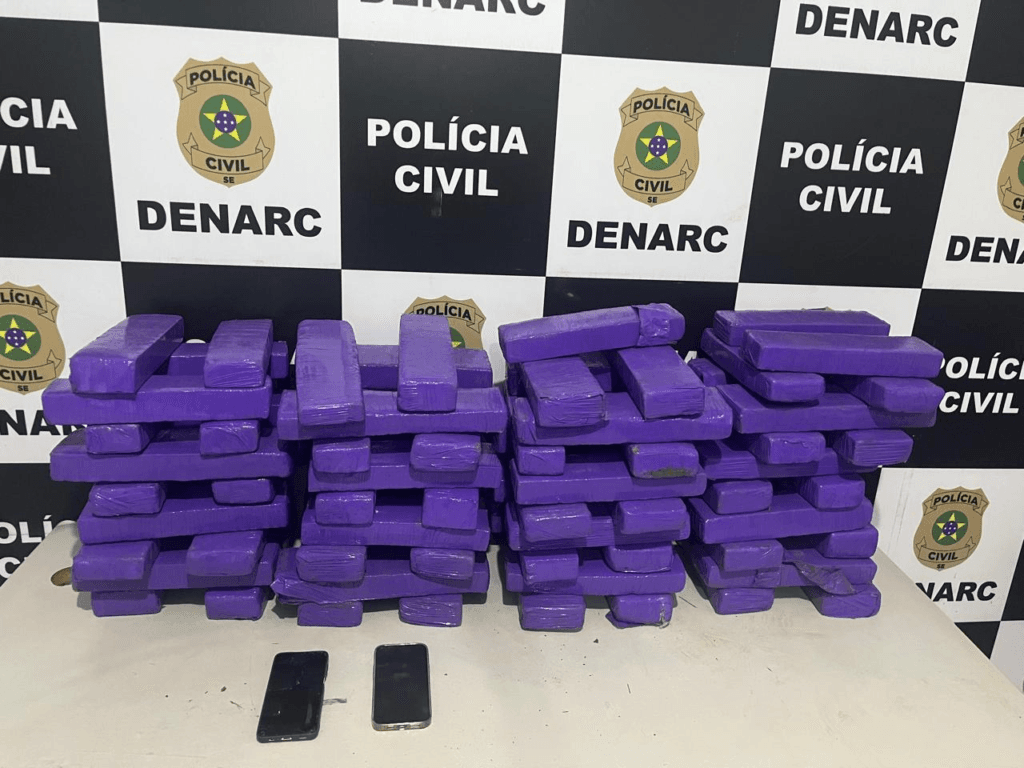 Polícia apreende 66kg de maconha em Itabaiana e Aracaju