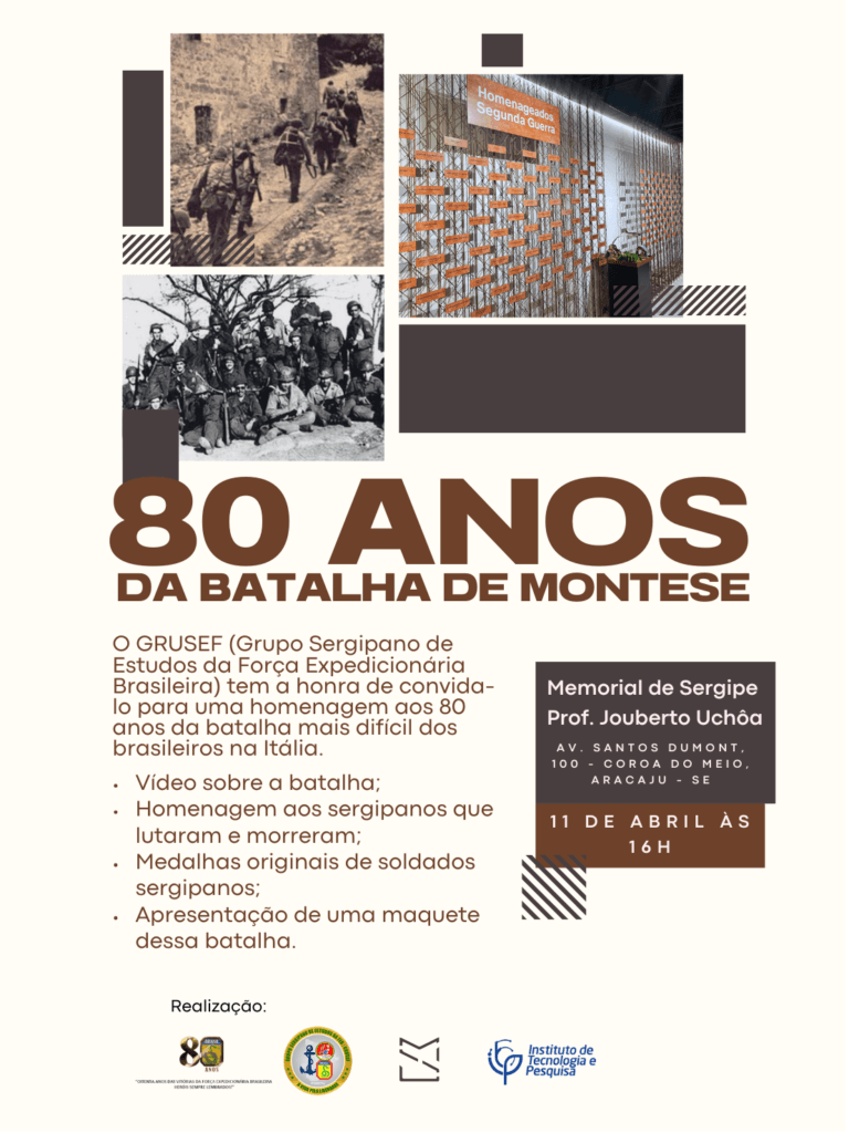 Memorial de Sergipe e GRUSEF homenageia os 80 anos da Batalha de Montese