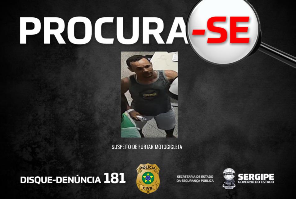 Polícia divulga imagem de procurador por furto de moto no estacionamento do Hospital Zé Franco