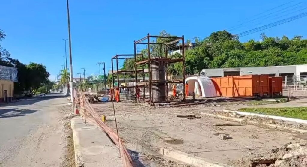 Obra da ponte Penedo – Neópolis entra em nova etapa com mais dois pilares
