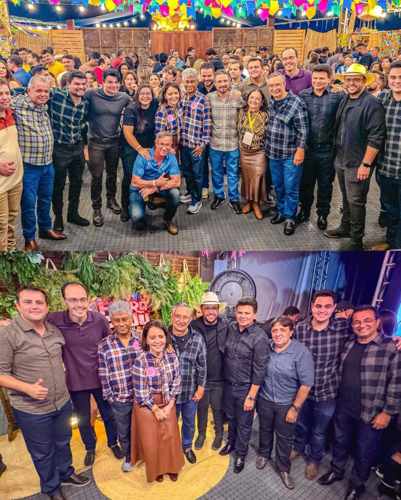 Turma boa hoje no Forro Caju em Aracaju 🎶🪗🔥Obrigado a prefeita @emiliacorreaoficial pelo convite e pela recepcao 💙🤝