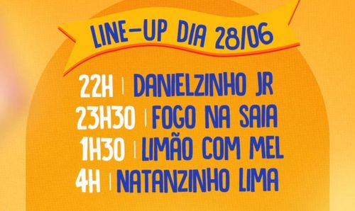 São João de Areia Branca agita o público neste sábado (28); confira a ordem das atrações