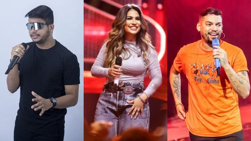 Simone Mendes, Devinho Novaes e Mikael Santos comandam a festa no Forró Caju nesta quarta (25)