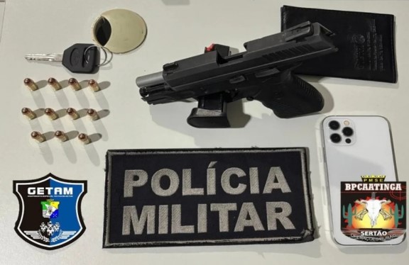 Homem é preso com pistola em Campo do Brito após denúncia anônima