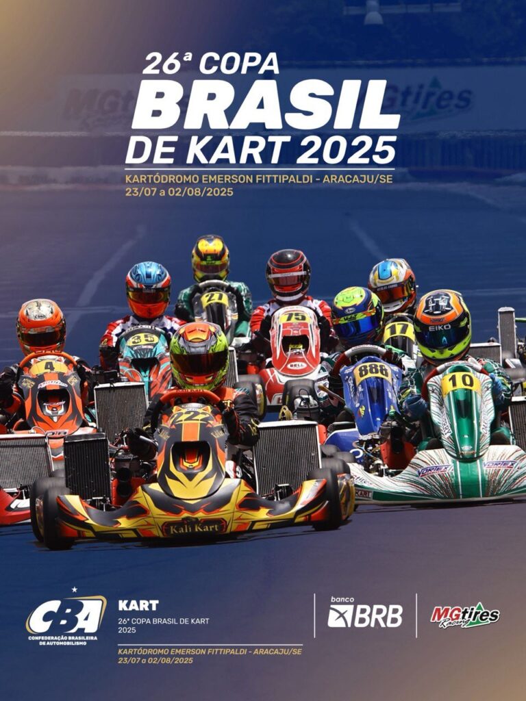Aracaju recebe a 26ª edição da Copa Brasil de Kart com pilotos de todo o país
