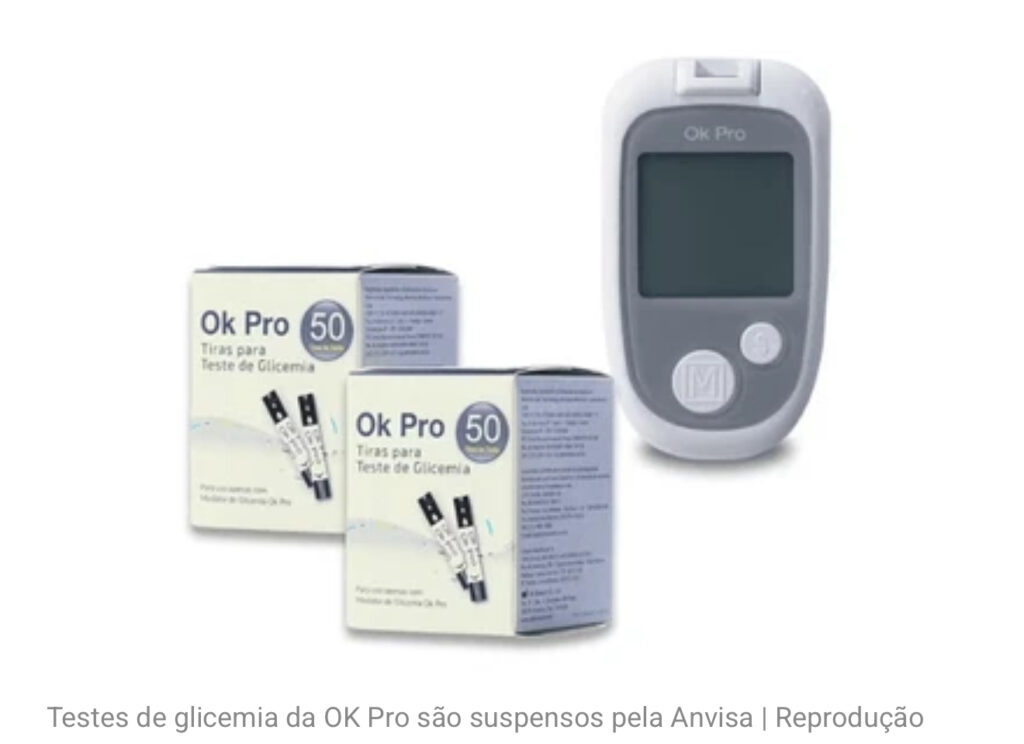 Anvisa recolhe lotes de medidores de glicose e interdita testes de glicose sanguínea