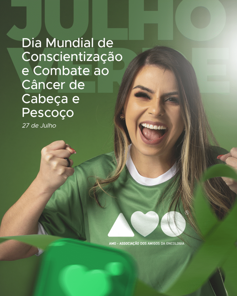 Julho Verde reforça campanha de conscientização contra o câncer de cabeça e pescoço
