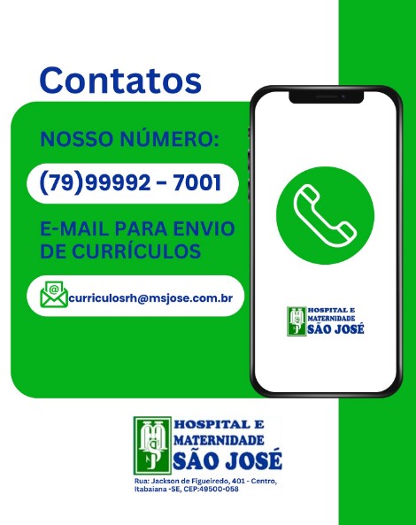 Hospital e Maternidade São José Divulga Canais Oficiais de Contato e para Envio de Currículos