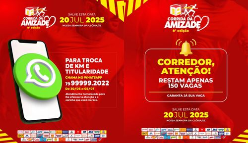 Corrida da Amizade 2025: últimas vagas e prazo para alterações se encerram nesta semana