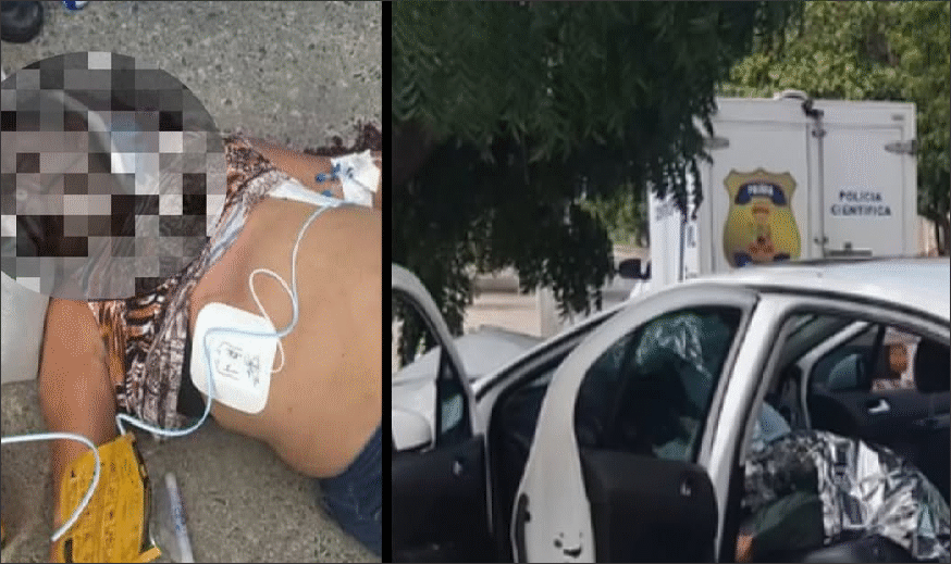 Tragédia na Aruana: Homem morre após atropelar mulher e bater em árvore