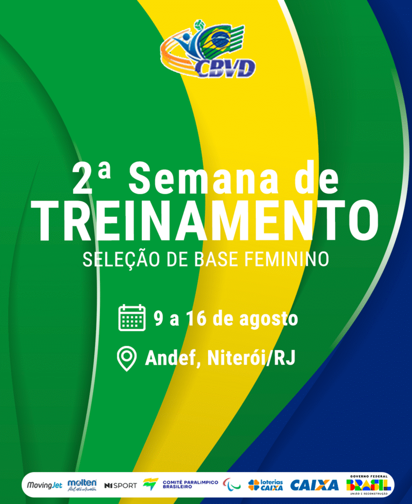 Seleção Brasileira Feminina de Vôlei Sentado de Base inicia 2ª semana de treinos em Niterói para o ParaPan de Jovens