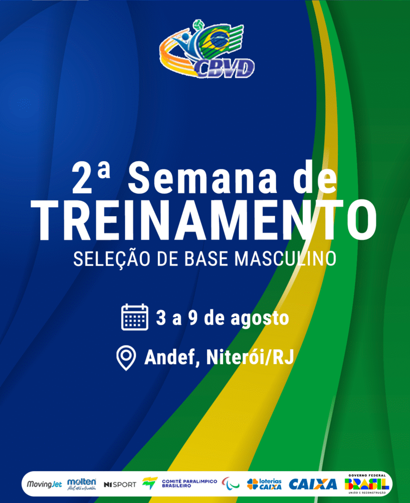 Seleção Brasileira de Vôlei Sentado de Base inicia 2ª Semana de Treinamentos