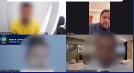 Advogado leva tapa durante audiência de custódia online