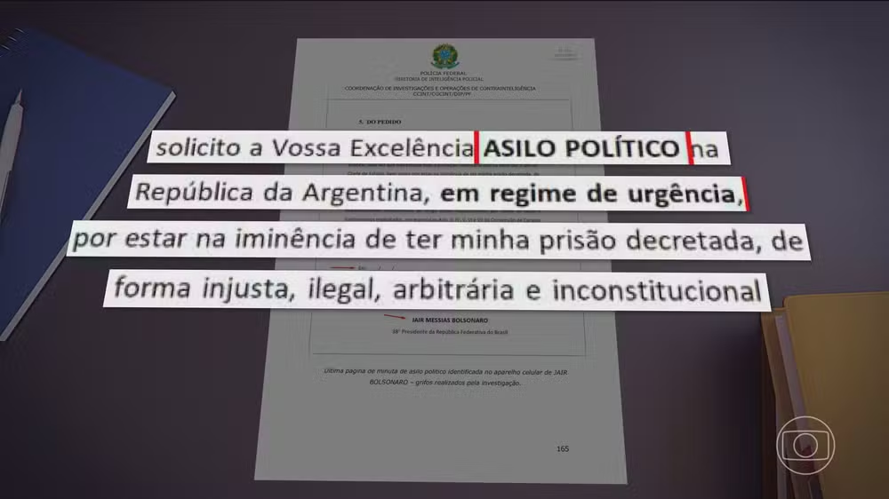 PF encontra pedido de asilo na Argentina no celular de Bolsonaro