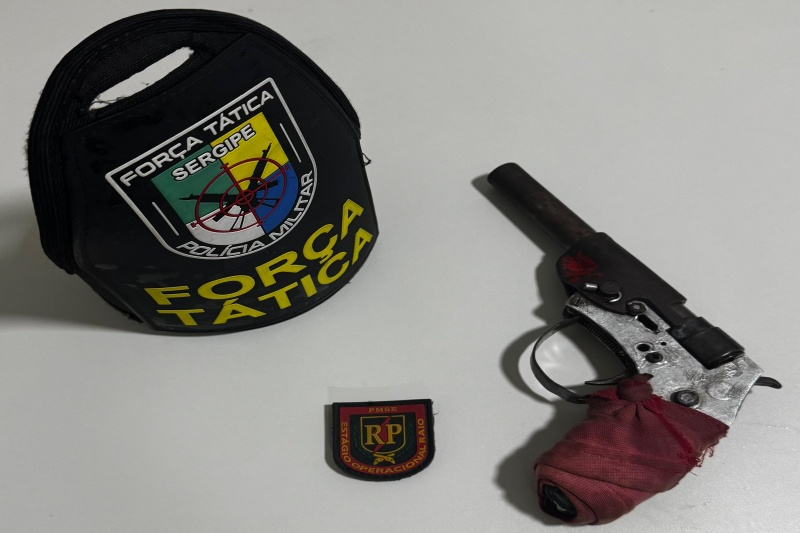 Polícia Militar prende homem com arma de fabricação caseira em Japoatã