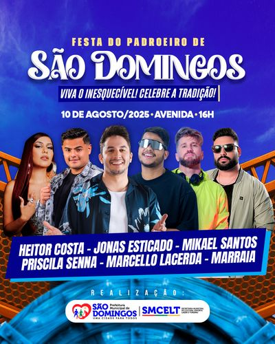 São Domingos em festa com alvorada dos caminhoneiros e celebração do padroeiro