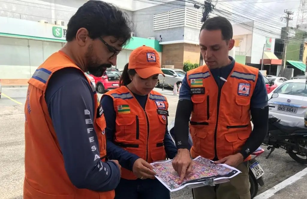 Defesa Civil de Aracaju levanta áreas sujeitas a alagamento no Centro da cidade