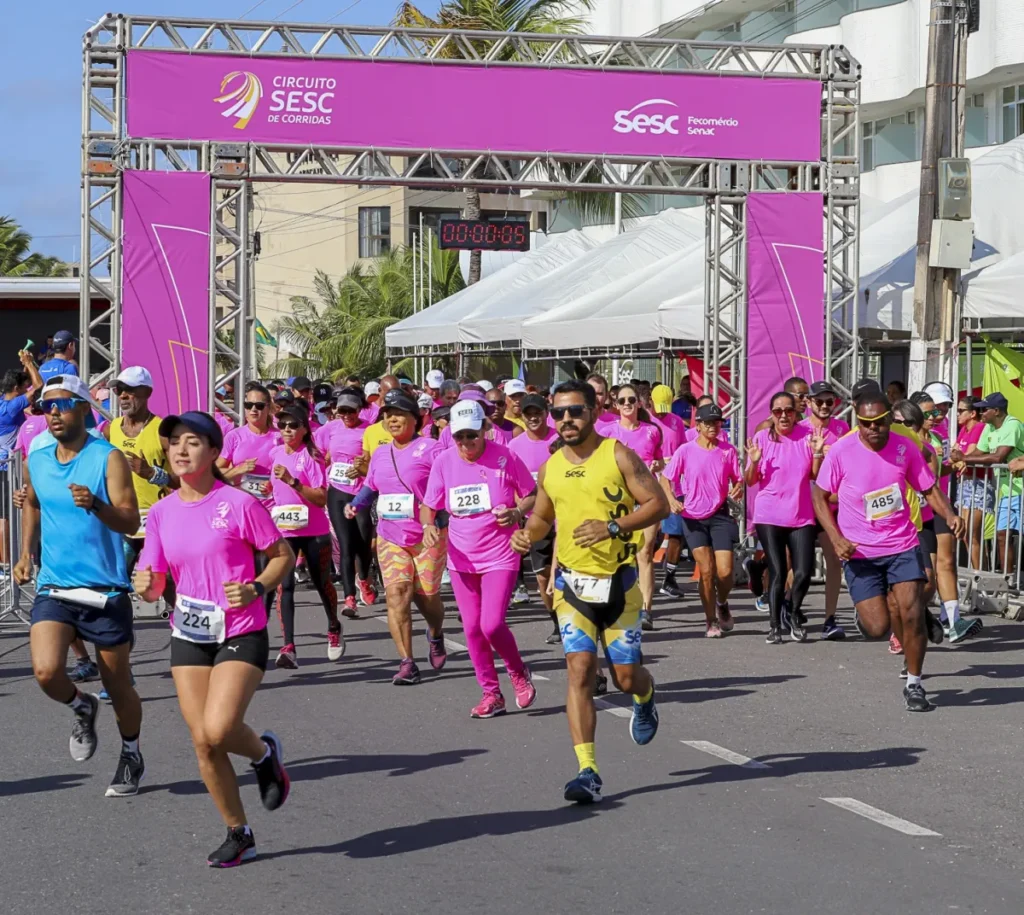 Circuito Sesc de Corridas reúne 3 mil atletas na Praça Fausto Cardoso neste sábado