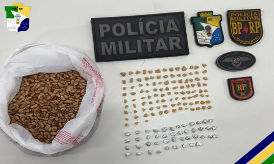 Mulher é detida com crack escondido em sacola de feijão no bairro Industrial, em Aracaju