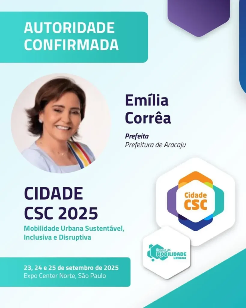 Prefeita Emília Corrêa leva case de Aracaju ao maior encontro de cidades inteligentes do país