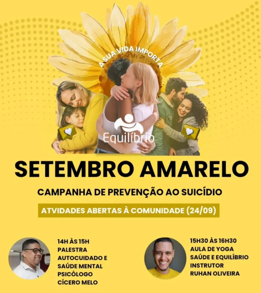Comunidade da Jabotiana recebe palestra sobre saúde mental e aula de yoga na quarta-feira