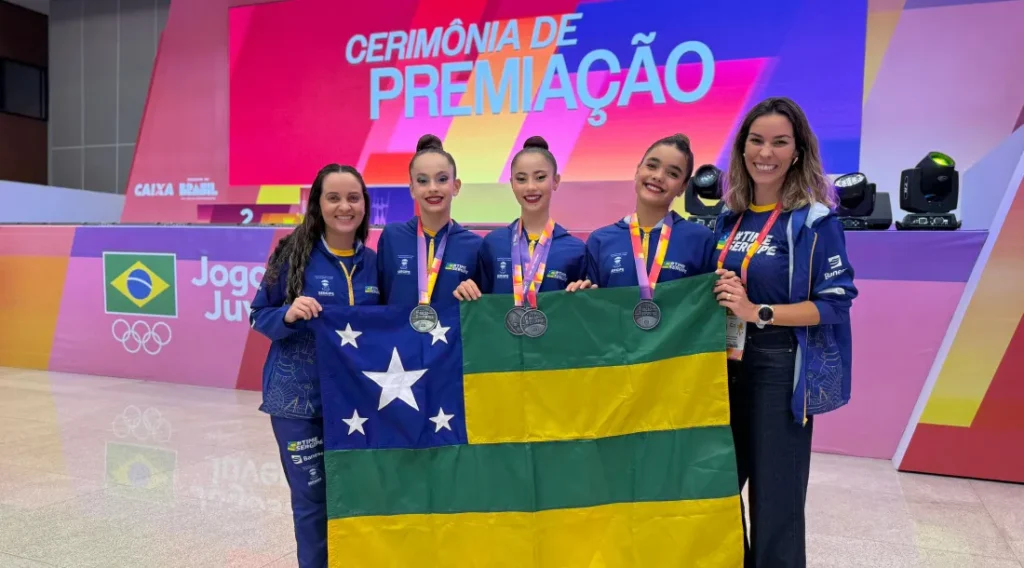 Ginástica rítmica conquista quatro medalhas para Sergipe nos Jogos da Juventude 2025