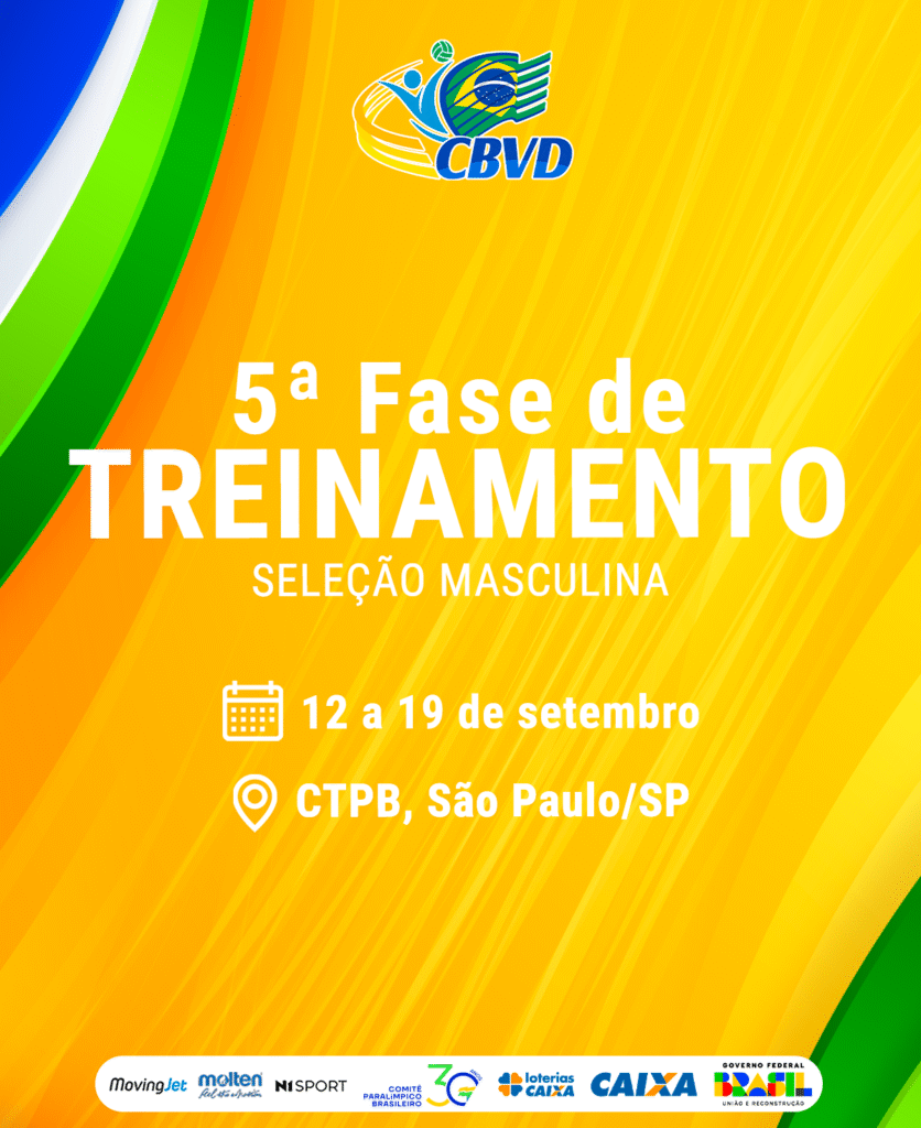 CBVD inicia a 5ª Semana de Treinamento da Seleção Brasileira Masculina de Vôlei Sentado