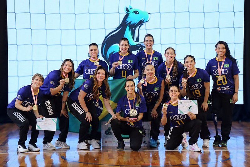 Brasil é campeão invicto da Copa América de Vôlei Sentado no masculino e feminino