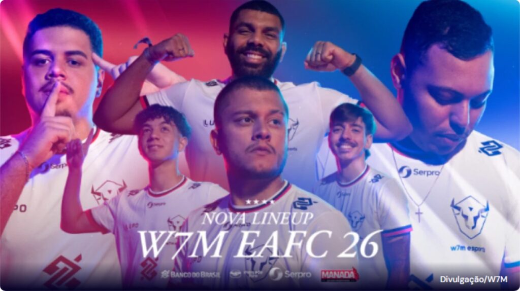 W7M anuncia elenco renovado de EA FC 26 com Gabgol no comando