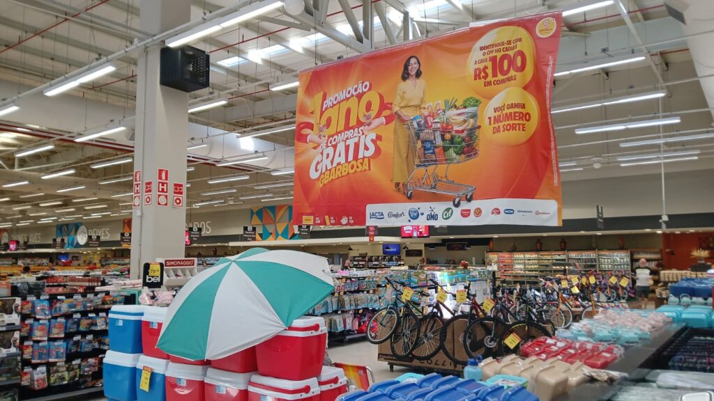 Clientes do GBarbosa poderão ganhar até um ano de supermercado grátis