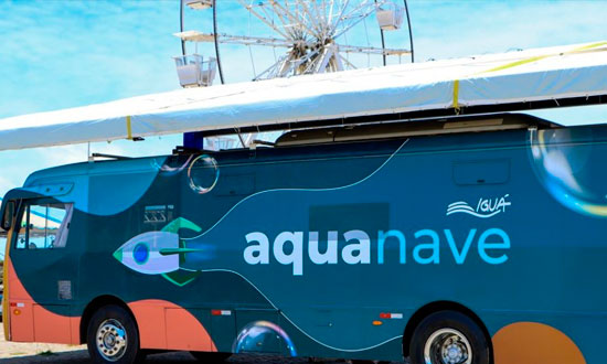 Iguá Sergipe leva ônibus imersivo Aqua Nave à Vila da Criança em Aracaju