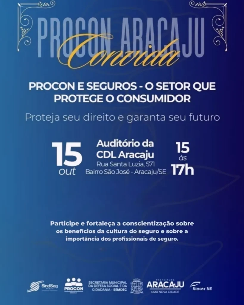 Procon Aracaju promove encontro para difundir cultura do seguro em Sergipe