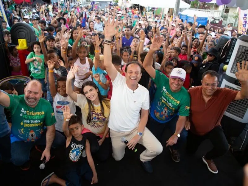 Programa FelizCidade promove tarde de lazer para crianças no bairro Industrial