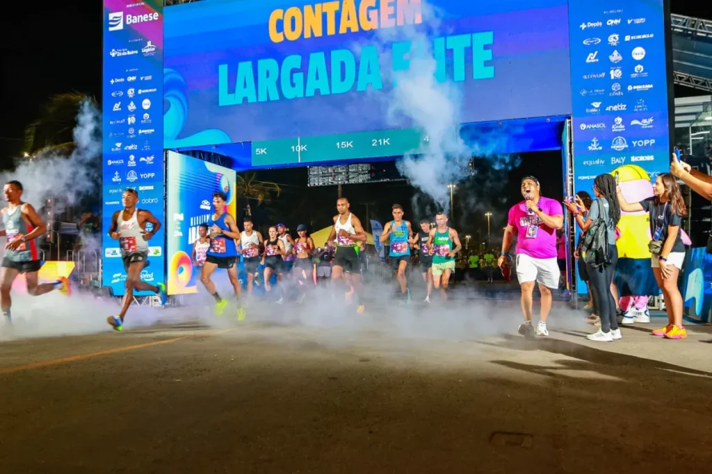 João Marcos Ferreira e Adriana Gonçalves vencem a primeira Maratona de Aracaju Banese 2025