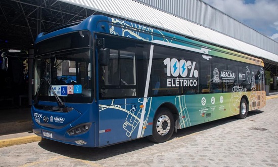 Aracaju recoloca em circulação 15 ônibus elétricos em 13 linhas urbanas
