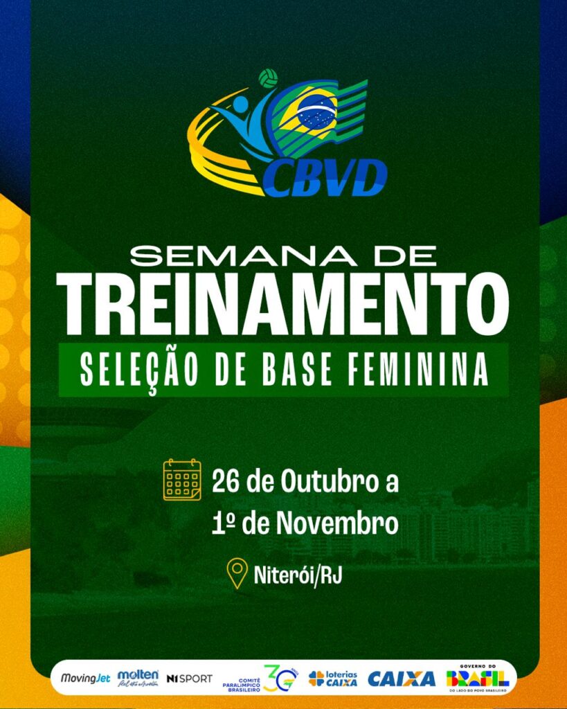 Seleção Brasileira Feminina de Base de Vôlei Sentado inicia semana de treinos em Niterói