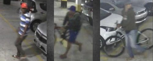 Polícia divulga imagens de trio que furtou 15 bicicletas em condomínio na Farolândia