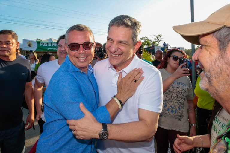 Fábio e Rogério se encontram em Divina Pastora; cordialidade marca conversa em meio a articulações para 2026