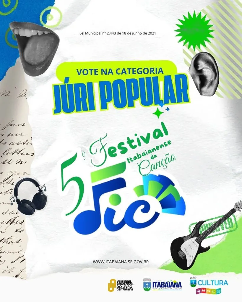 Prefeitura de Itabaiana abre votação popular para eleger melhor música do Festival Itabaianense da Canção