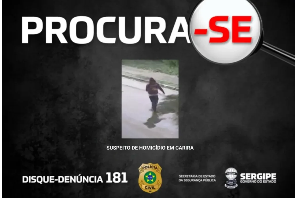 Polícia divulga imagem de segundo suspeito por homicídio em povoado de Carira