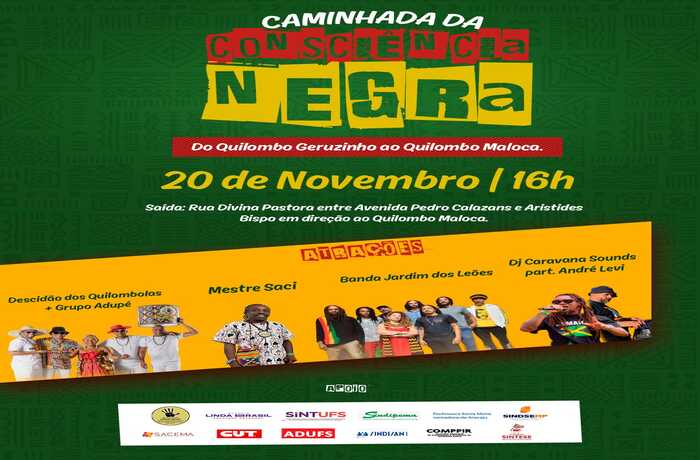 Caminhada da Consciência Negra 2025 ocupará ruas de Aracaju no Dia da Consciência Negra