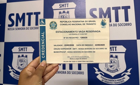 Cartão de estacionamento prioritário já pode ser solicitado por idosos em Nossa Senhora do Socorro