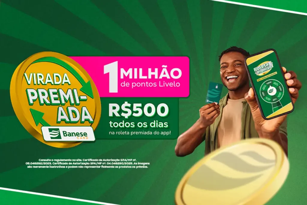 Banese Card lança campanha de fim de ano com superprêmio de 1 milhão de pontos Livelo